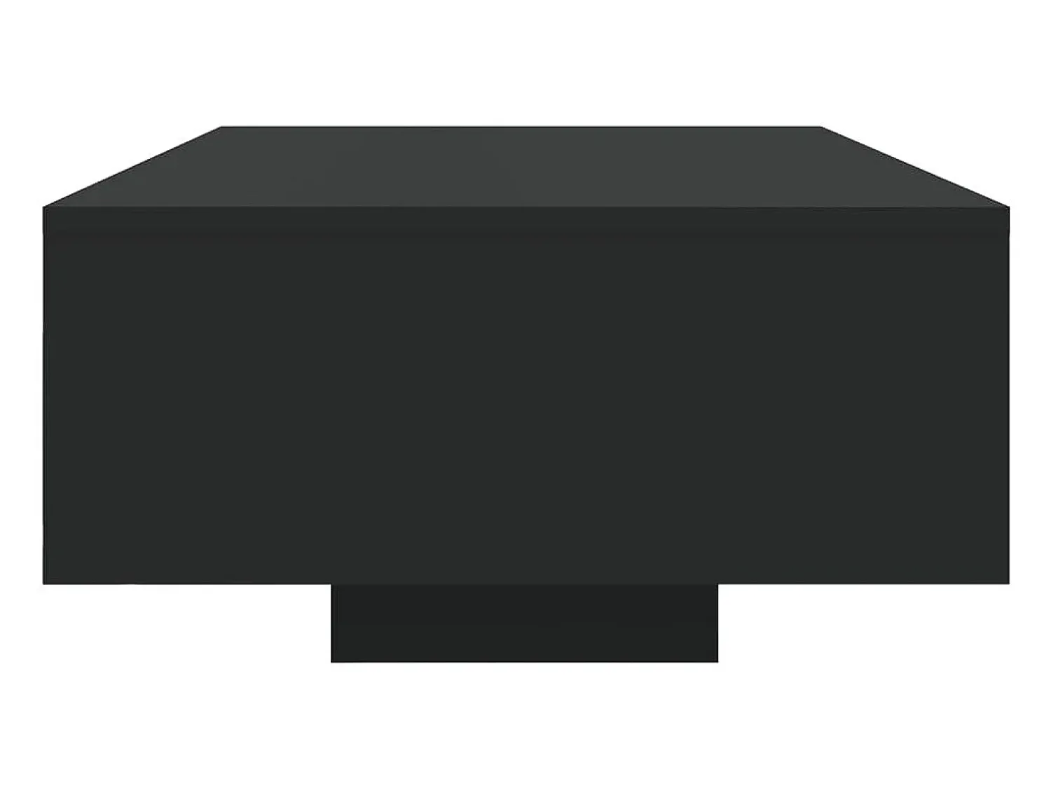 Mesa de centro | Mesa de apoio | Mesa de café com luzes LED 85x55x31 cm Preto