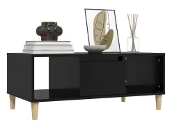 Mesa De Centro* Mesa de centro | Mesa de apoio 90x50x36.5 cm derivados de madeira Preto