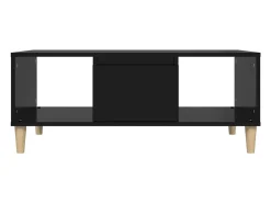Mesa De Centro* Mesa de centro | Mesa de apoio 90x50x36.5 cm derivados de madeira Preto