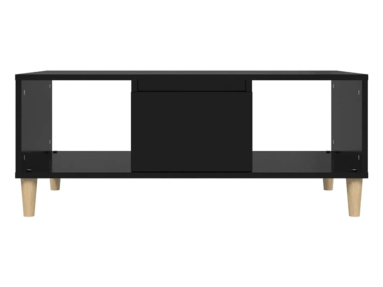 Mesa De Centro* Mesa de centro | Mesa de apoio 90x50x36.5 cm derivados de madeira Preto