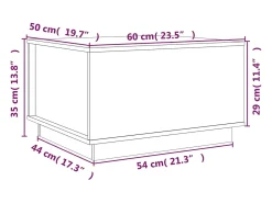 Sale Mesa de centro | Mesa de apoio 60x50x35 cm pinho maciço mel Castanho