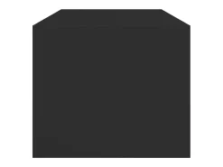 New Mesa de centro | Mesa de apoio c/ portas de vidro 102x50x42 cm Preto