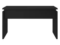 Mesa De Centro* Mesa de centro | Mesa de apoio 68x50x38 cm derivados de madeira Preto