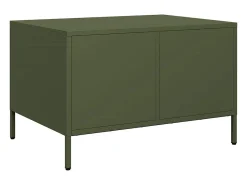 Mesa De Centro* Mesa de centro | Mesa de apoio 68.5x50x43.5 cm aço laminado a frio -azeitona Verde