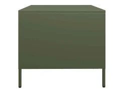 Mesa De Centro* Mesa de centro | Mesa de apoio 68.5x50x43.5 cm aço laminado a frio -azeitona Verde