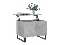 Mesa De Centro| Mesa de centro | Mesa de apoio 60x44.5x45 cm derivados madeira cimento Cinzento