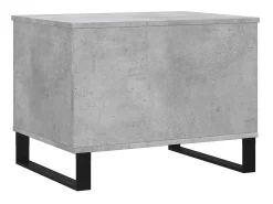 Mesa De Centro| Mesa de centro | Mesa de apoio 60x44.5x45 cm derivados madeira cimento Cinzento