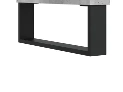 Mesa De Centro| Mesa de centro | Mesa de apoio 60x44.5x45 cm derivados madeira cimento Cinzento