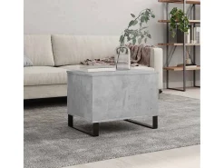 Mesa De Centro| Mesa de centro | Mesa de apoio 60x44.5x45 cm derivados madeira cimento Cinzento