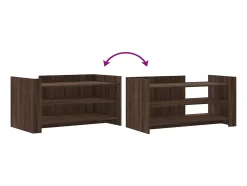 Mesa de centro | Mesa de apoio 100x50x50 cm deriv. madeira carvalho^ Mesa De Centro