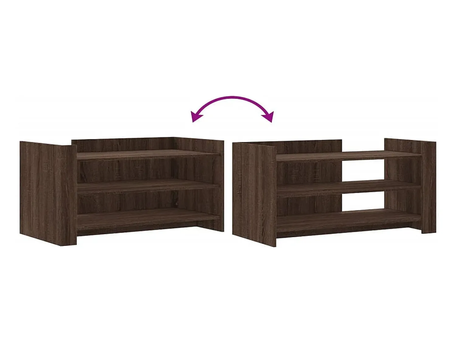 Mesa de centro | Mesa de apoio 100x50x50 cm deriv. madeira carvalho^ Mesa De Centro