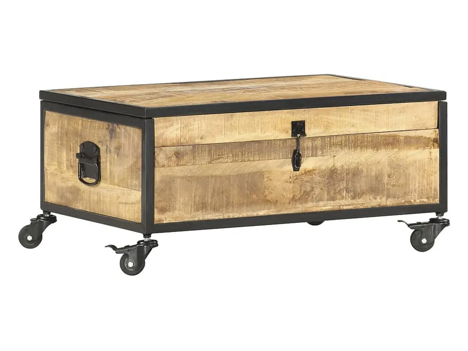 Mesa de centro | Mesa de apoio | Mesa de café 70x50x33 cm madeira de mangueira maciça^ Mesa De Centro
