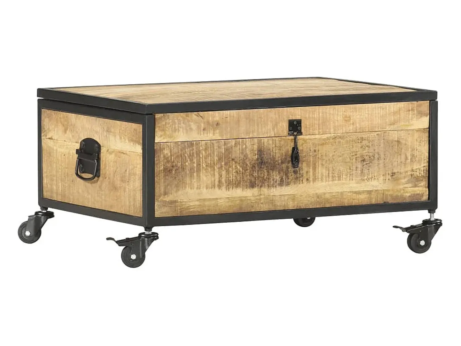 Mesa de centro | Mesa de apoio | Mesa de café 70x50x33 cm madeira de mangueira maciça^ Mesa De Centro