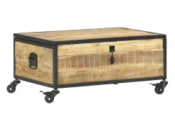 Mesa de centro | Mesa de apoio | Mesa de café 70x50x33 cm madeira de mangueira maciça^ Mesa De Centro