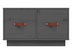 Mesa De Centro* Mesa de centro | Mesa de apoio 60x53x35 cm pinho maciço cinza Cinzento