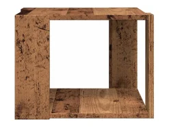 Mesa De Centro* Mesa de centro | Mesa de apoio | Mesa de café madeira antiga 40x40x30 cm madeira trabalhada Castanho