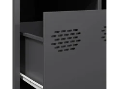 Best Mesa de centro | Mesa de apoio | Mesa de café 101.5x50x43.5 cm aço laminado a frio antracite Preto