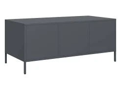 Best Mesa de centro | Mesa de apoio | Mesa de café 101.5x50x43.5 cm aço laminado a frio antracite Preto