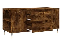 Mesa De Centro* Mesa de centro | Mesa de apoio derivados de madeira carvalho fumado Castanho