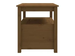 Mesa De Centro| Mesa de centro | Mesa de apoio 71x49x55 cm pinho maciço mel Castanho