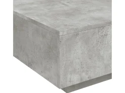 Online Mesa de centro | Mesa de apoio | Mesa de café com luzes LED 80x80x31 cm cimento Cinzento