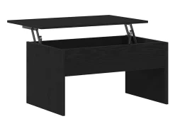 Mesa De Centro| Mesa de centro | Mesa de apoio Carvalho 80x50.5x41.5 cm Preto