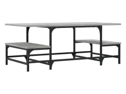 Mesa de centro | Mesa de apoio 100x50.5x40 cm derivados de madeira cinza sonoma^ Mesa De Centro