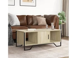 Mesa de centro | Mesa de apoio 100x51x40 cm derivados madeira carvalho sonoma^ Mesa De Centro