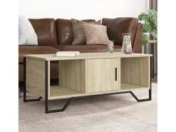 Mesa de centro | Mesa de apoio 100x51x40 cm derivados madeira carvalho sonoma^ Mesa De Centro