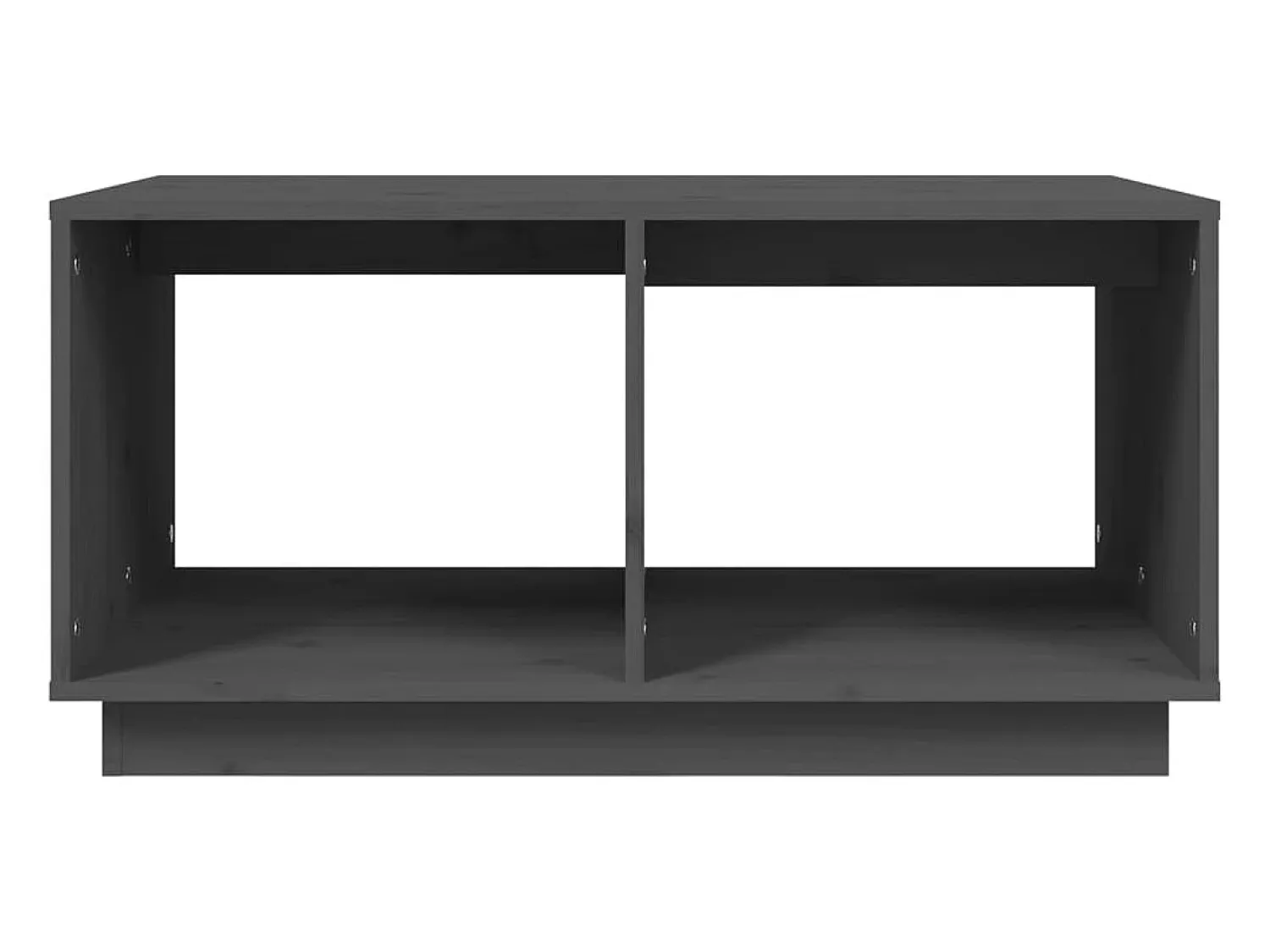 Mesa De Centro| Mesa de centro | Mesa de apoio 80x50x40 cm madeira de pinho maciça cinza Cinzento