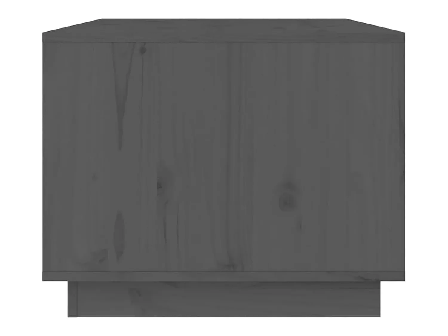 Mesa De Centro| Mesa de centro | Mesa de apoio 80x50x40 cm madeira de pinho maciça cinza Cinzento