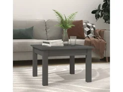 Mesa De Centro| Mesa de centro | Mesa de apoio 45x45x30 cm madeira de pinho maciça Cinzento