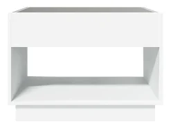 Mesa de centro | Mesa de apoio luzes LED Infinity 70x50x50 cm^ Mesa De Centro