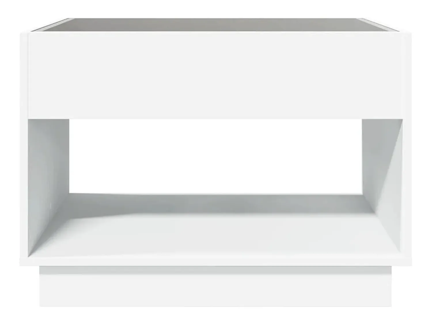 Mesa de centro | Mesa de apoio luzes LED Infinity 70x50x50 cm^ Mesa De Centro