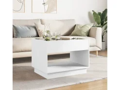 Mesa de centro | Mesa de apoio luzes LED Infinity 70x50x50 cm^ Mesa De Centro