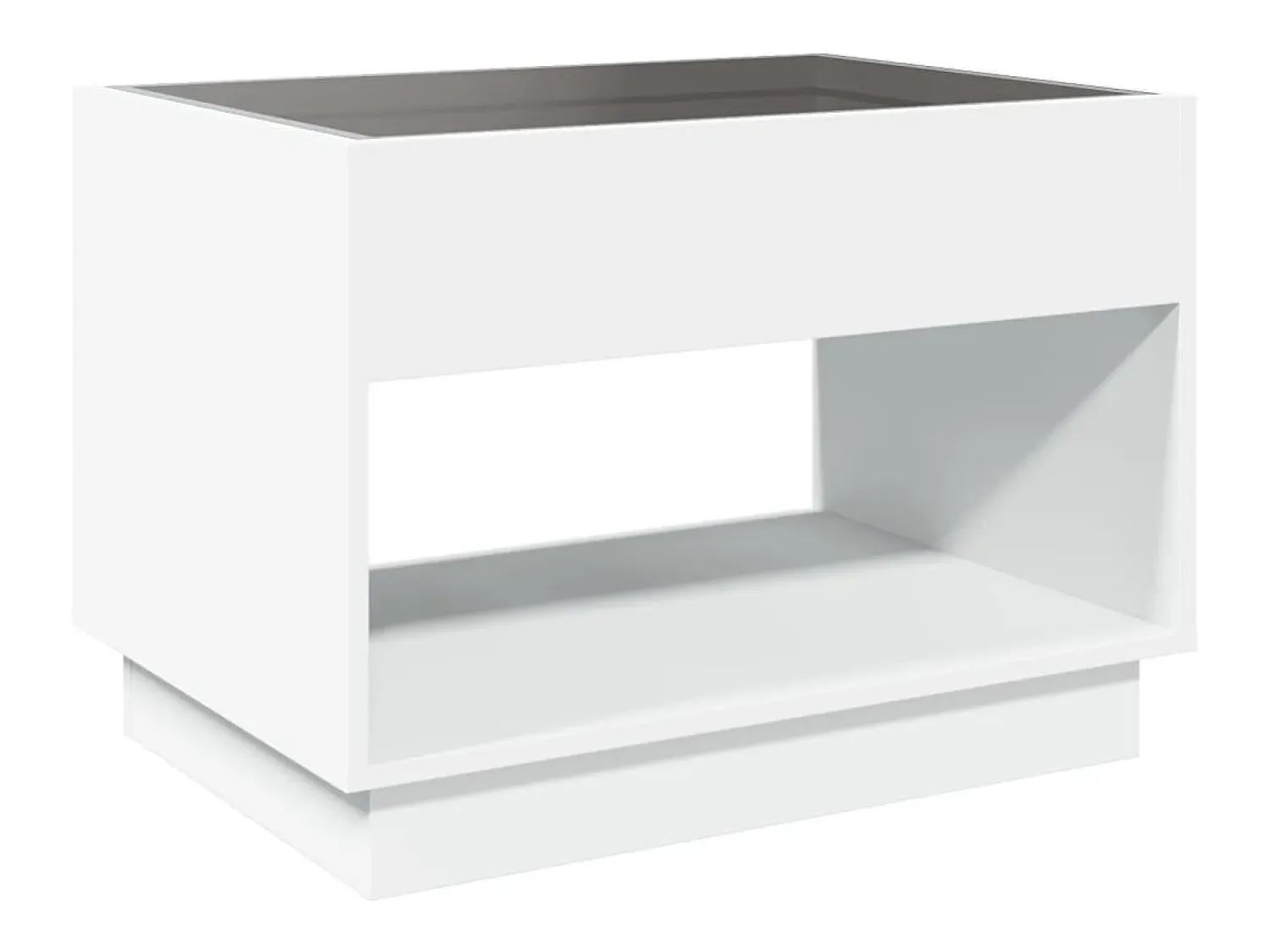 Mesa de centro | Mesa de apoio luzes LED Infinity 70x50x50 cm^ Mesa De Centro