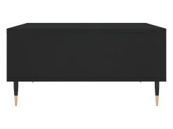 Best Mesa de centro | Mesa de apoio 60x60x30 cm derivados de madeira Preto