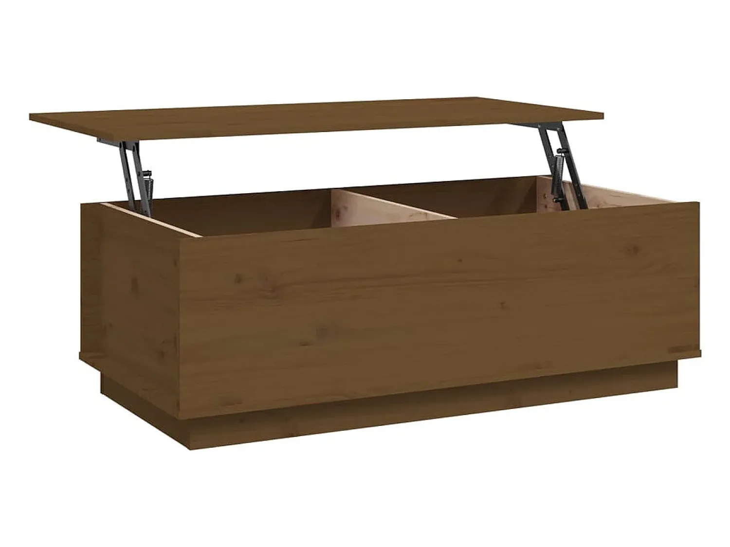 Mesa De Centro* Mesa de centro | Mesa de apoio 100x50x35 cm pinho maciço mel Castanho