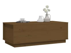 Mesa De Centro* Mesa de centro | Mesa de apoio 100x50x35 cm pinho maciço mel Castanho