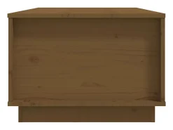 Mesa De Centro* Mesa de centro | Mesa de apoio 100x50x35 cm pinho maciço mel Castanho