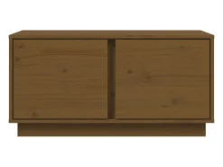 Mesa De Centro| Mesa de centro | Mesa de apoio 80x50x40 cm madeira de pinho maciça -mel Castanho