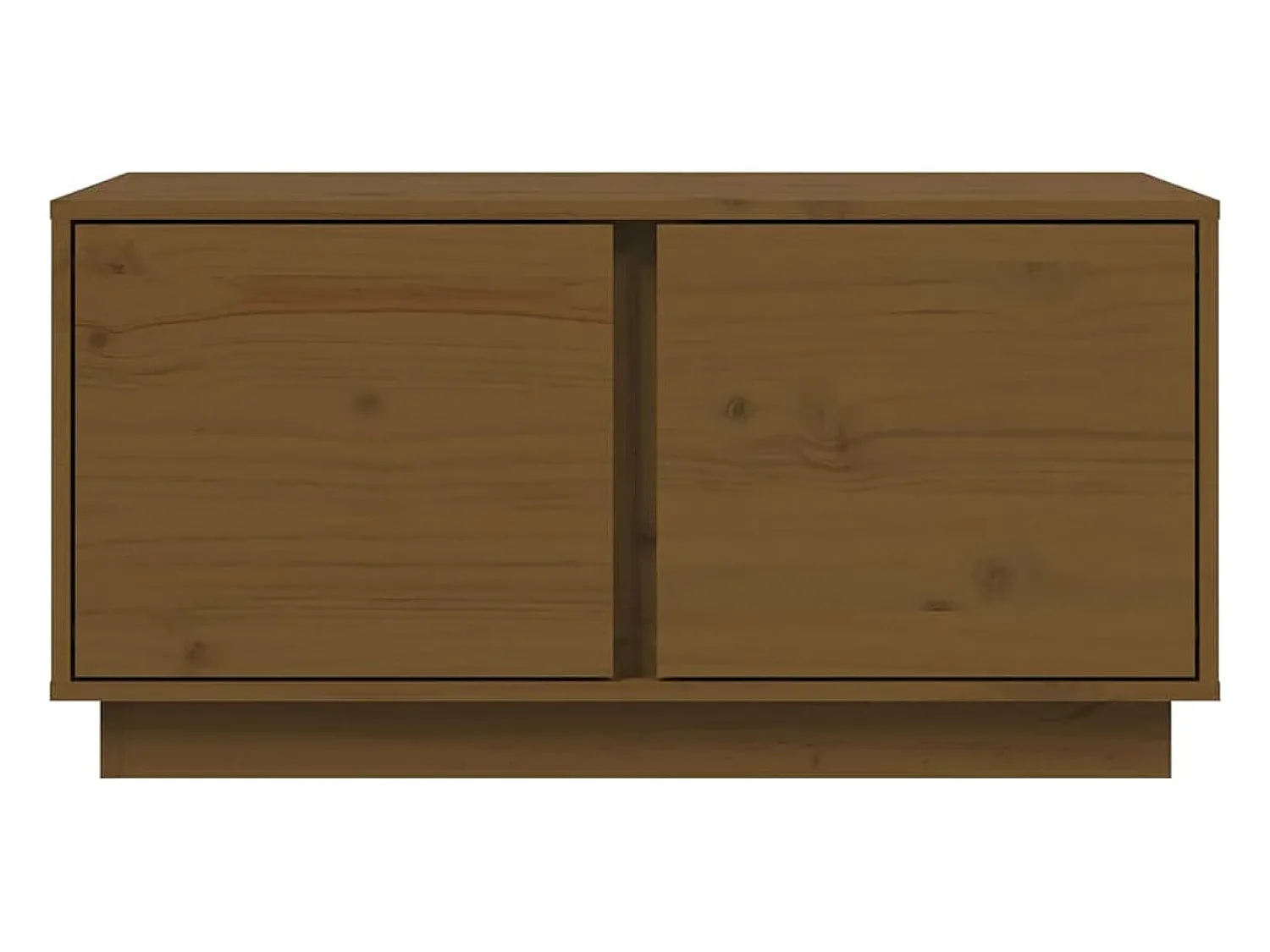 Mesa De Centro| Mesa de centro | Mesa de apoio 80x50x40 cm madeira de pinho maciça -mel Castanho