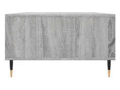 Mesa De Centro* Mesa de centro | Mesa de apoio 104x60x35 cm derivados madeira sonoma Cinzento