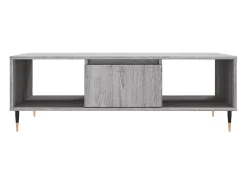 Mesa De Centro* Mesa de centro | Mesa de apoio 104x60x35 cm derivados madeira sonoma Cinzento