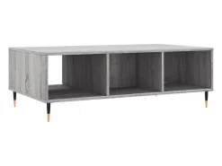 Mesa De Centro* Mesa de centro | Mesa de apoio 104x60x35 cm derivados madeira sonoma Cinzento