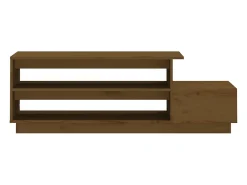 Discount Mesa de centro | Mesa de apoio 120x50x40.5cm madeira pinho maciça mel Castanho
