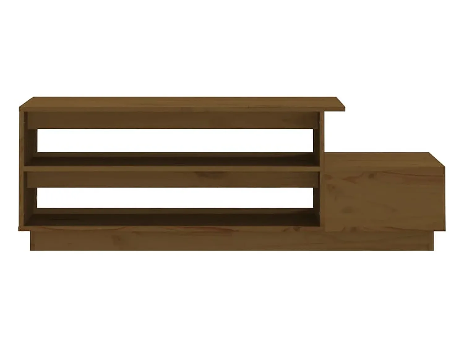 Discount Mesa de centro | Mesa de apoio 120x50x40.5cm madeira pinho maciça mel Castanho
