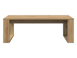 Mesa De Centro* Mesa de centro | Mesa de apoio | Mesa de café 102x50x35 cm deriv. madeira carvalho artisiano Castanho