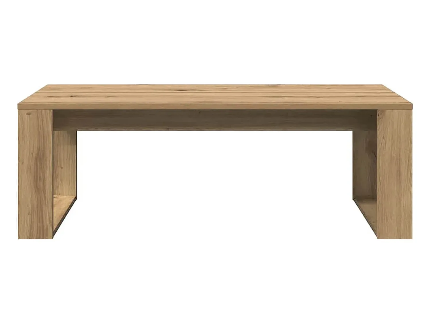 Mesa De Centro* Mesa de centro | Mesa de apoio | Mesa de café 102x50x35 cm deriv. madeira carvalho artisiano Castanho