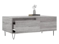 Sale Mesa de centro | Mesa de apoio 90x50x36.5 cm derivados madeira sonoma Cinzento